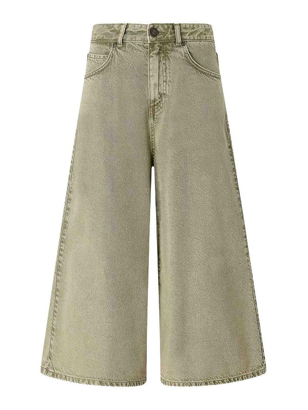 Pinko: Trousers Shorts - Bermuda Burkina In Denim
