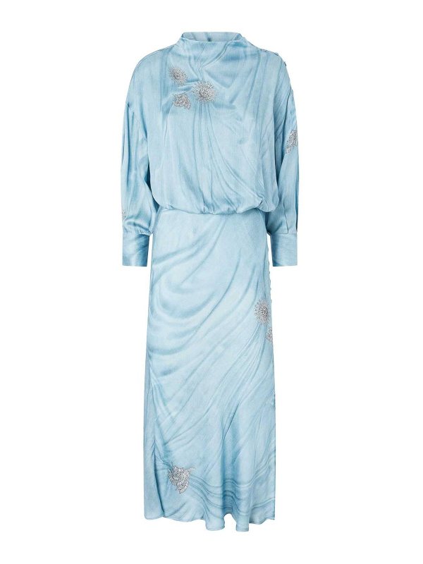 Pinko: ニーレングスドレス - 膝丈ドレス - ブルー