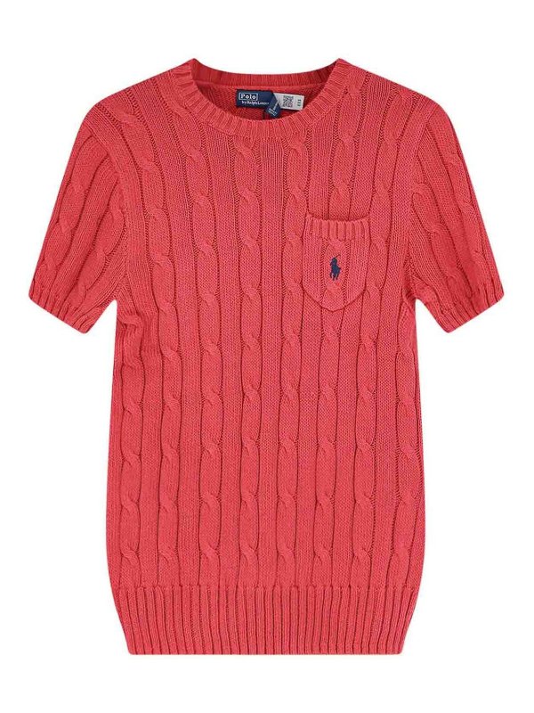 POLO RALPH LAUREN: crew necks - Maglia In Cotone Con Logo Ricamato
