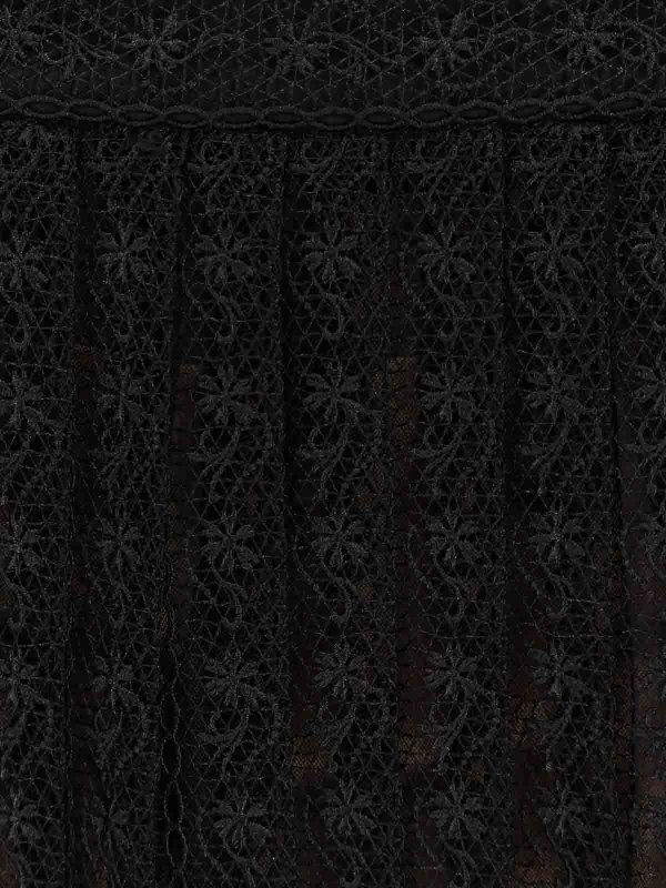 The Best Shops Self Portrait: Knee length skirts & Midi - Lace and organza skirt