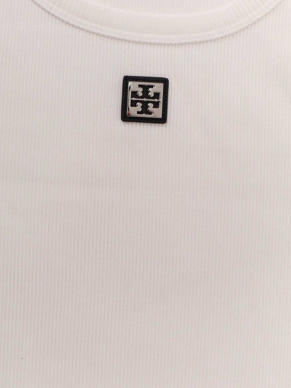 The Best Shops TORY BURCH: Tops & Tank tops - Ribbed Cotton Tank Top