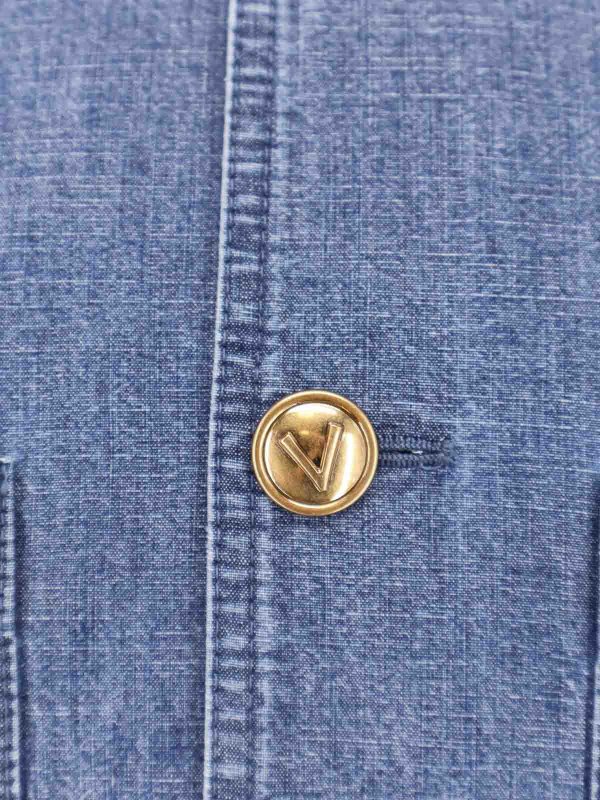 The Best Shops VALENTINO GARAVANI: denim jacket - Giacca Sahariana  In Denim