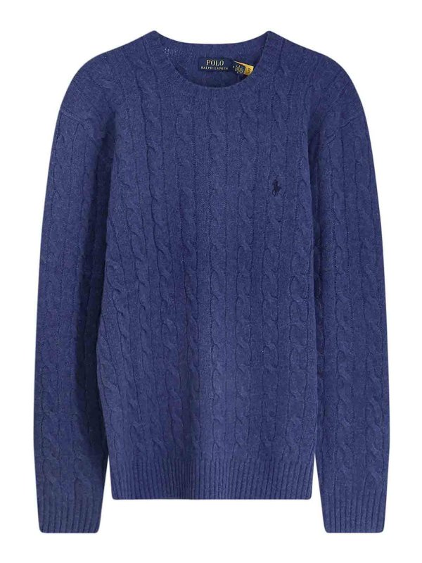 POLO RALPH LAUREN: Pull col rond - Pull Col Rond - Bleu Foncé
