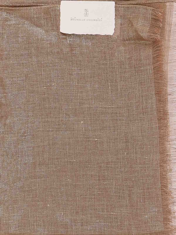 BRUNELLO CUCINELLI: Bufandas y pañuelos online - Bufanda - Marrón