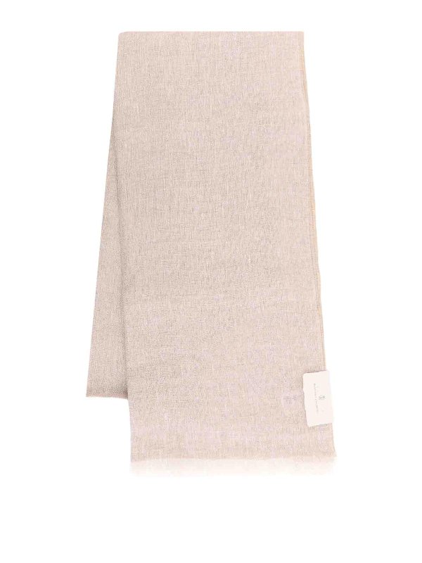 BRUNELLO CUCINELLI: スカーフ - スカーフ - ベージュ