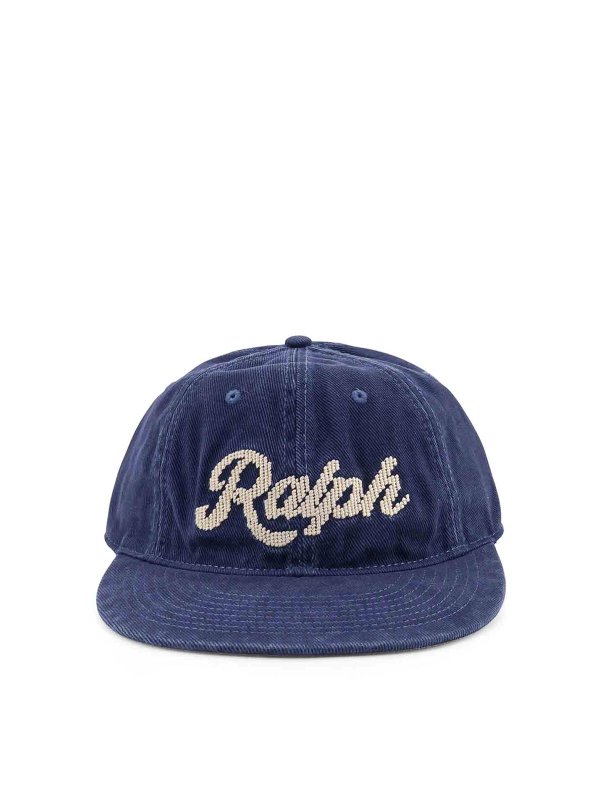 POLO RALPH LAUREN: cappelli - Cappello In Denim Con Logo Frontale