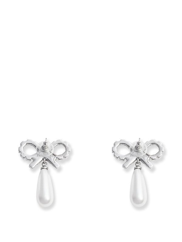 Self Portrait: Earrings online - Orecchini In Ottone Silver