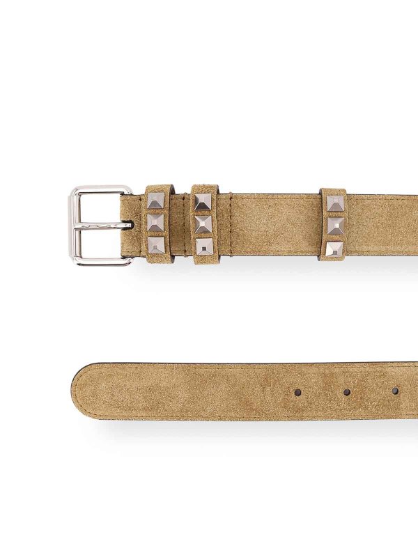 VALENTINO GARAVANI: belts online - Flaneuse Suede Belt With Iconic Studs