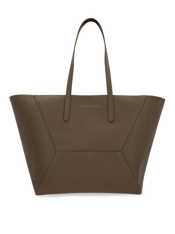 BRUNELLO CUCINELLI: Schultertaschen - Schultertasche - Taupe