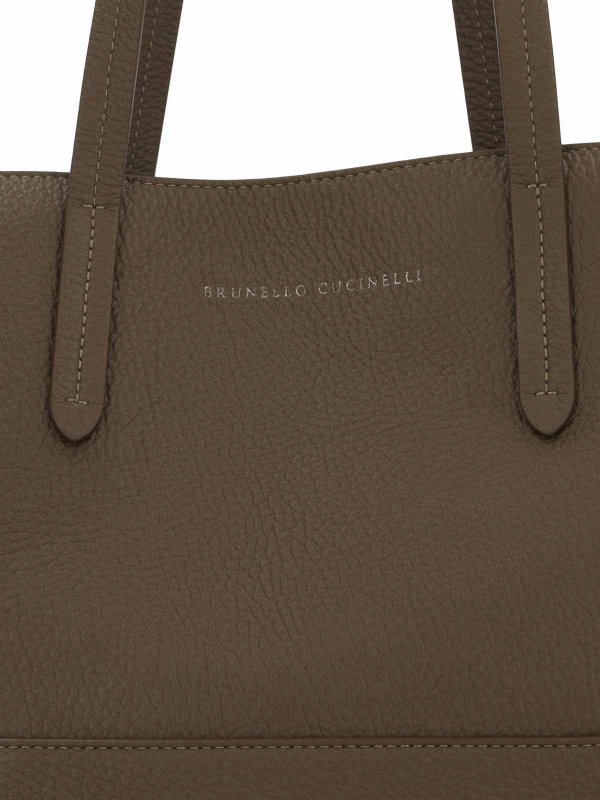Schultertasche - Taupe Replica 
online: BRUNELLO CUCINELLI