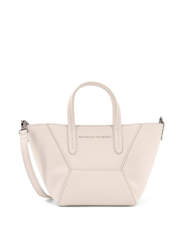 BRUNELLO CUCINELLI: Bolsos de hombro - Bolsa De Hombro - Blanco