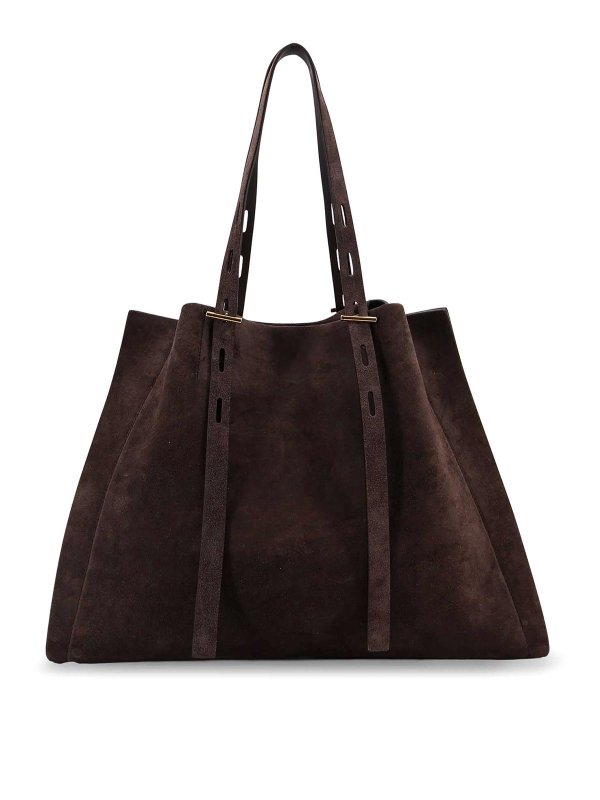 MINOBOSSI: Bolsos de hombro - Bolsa De Hombro - Marrón Oscuro