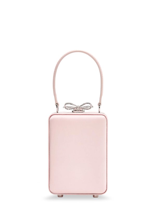 Self Portrait: shoulder bags online - Satin Shoulder Bag With Crystal Details