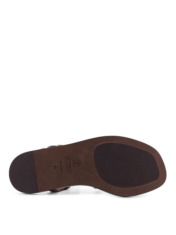 Suede Sandals With Mobile Details Replica 
online: BRUNELLO CUCINELLI