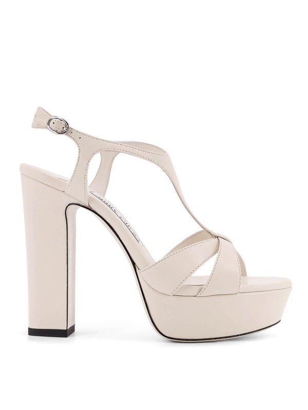 JIMMY CHOO: Sandalias - Sandalias - Blanco