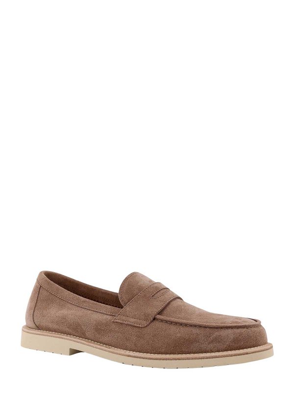 BRUNELLO CUCINELLI: Loafers & Slippers online - Suede Moccasins