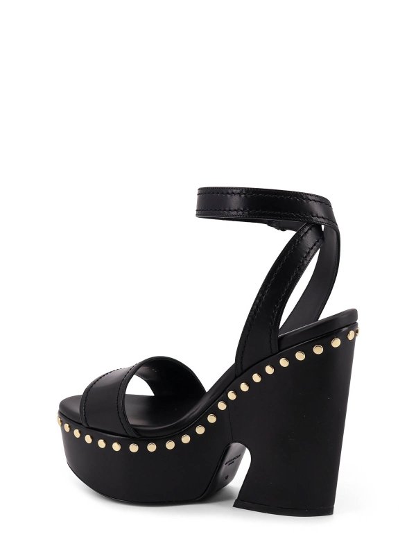 The Best Shops GIVENCHY: sandals - Leather Sandals With Studs