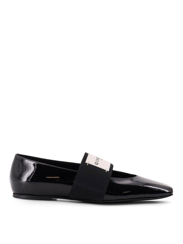 GIVENCHY: flat shoes - Patent leather ballet flats