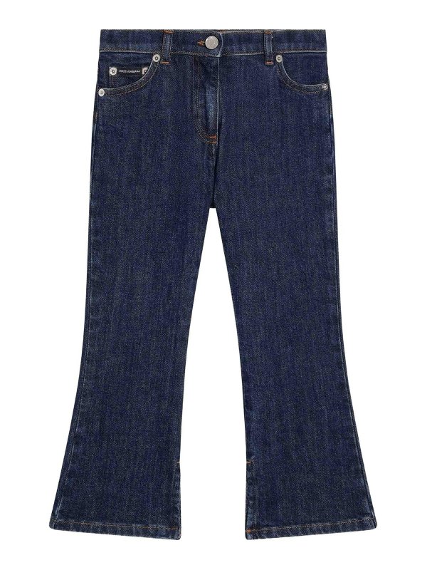 Dolce & Gabbana Jr: straight leg jeans - 5 pocket trousers