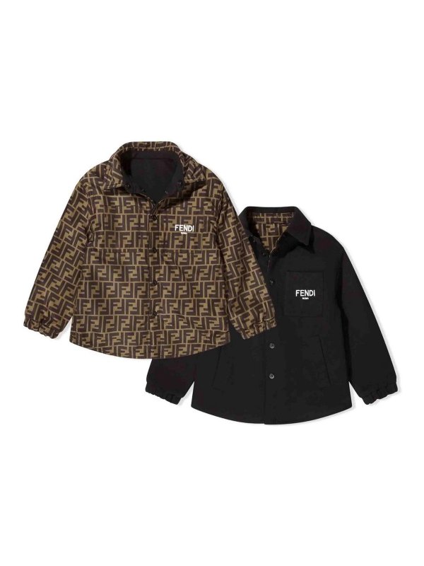 The Best Shops Fendi Jr: シャツ - シャツ - 黒