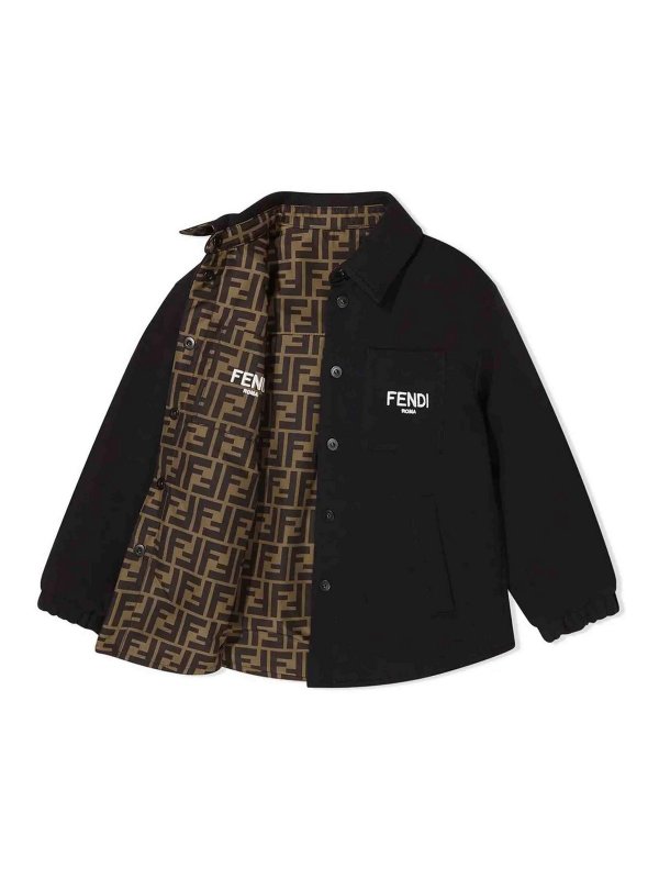 シャツ - 黒 shop online: Fendi Jr