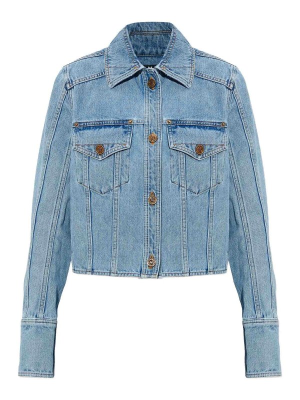 Balmain: カジュアルジャケット - カジュアルジャケット - デニム