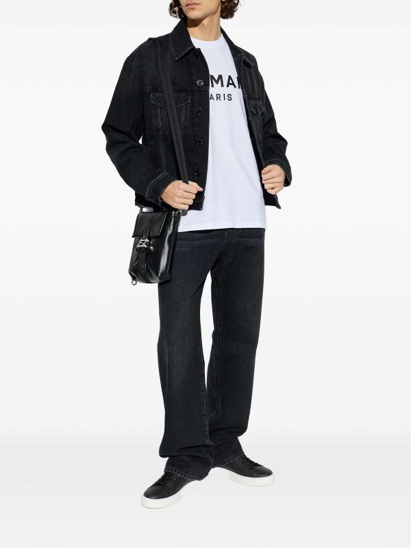 Balmain: T-shirts online - T-Shirt - Blanc