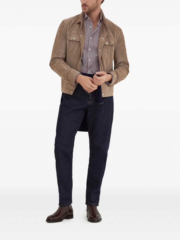 BRUNELLO CUCINELLI: leather jacket online - Leather jacket