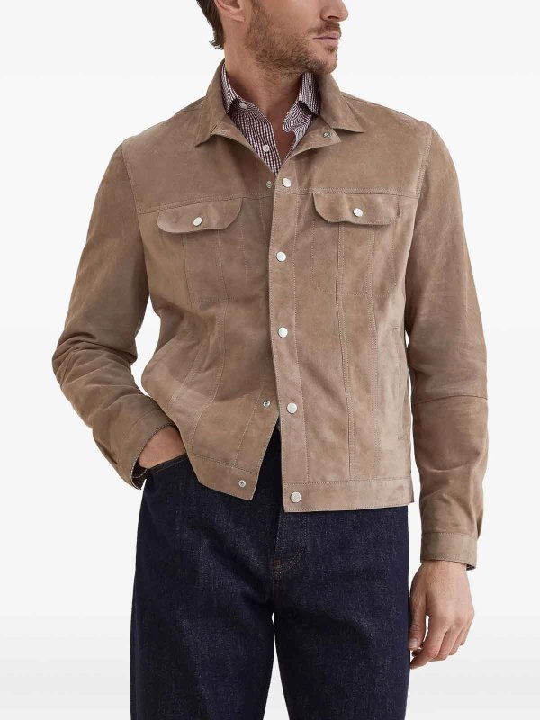 The Best Shops BRUNELLO CUCINELLI: leather jacket - Leather jacket