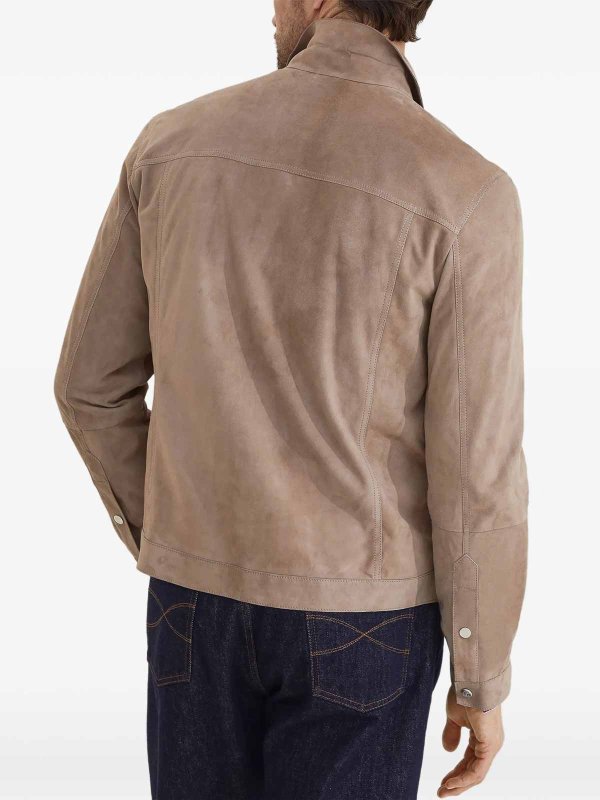 Leather jacket Replica 
online: BRUNELLO CUCINELLI