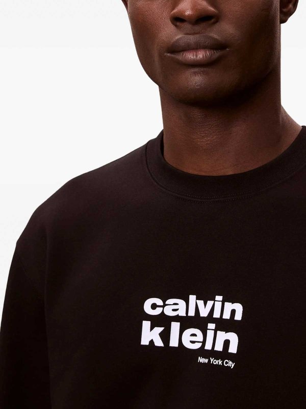 CALVIN KLEIN buy online Felpa con grafica retrÃ² Is350 in pile
