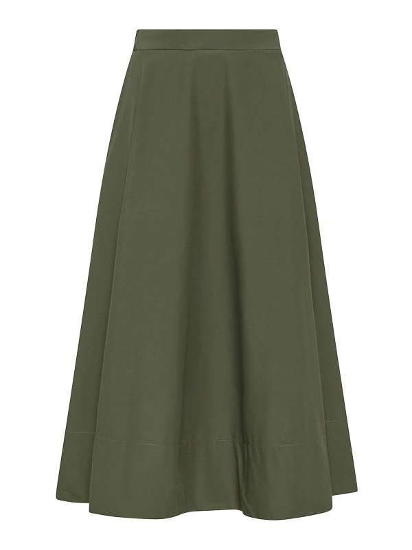 CRUNA: ニーレングススカート＆ミディ丈 - 膝丈/ミディスカート - 緑