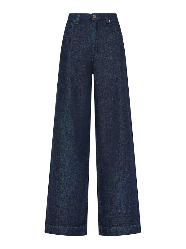 CRUNA: Pantalons casual - Pantalons Décontractés - Bleu