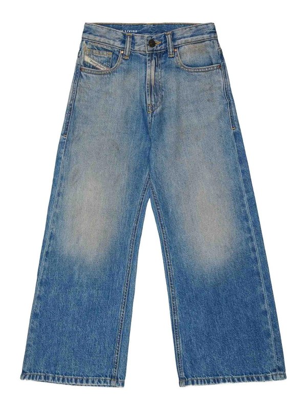 DIESEL: Straight Leg Jeans - Straight Leg Jeans - Blau