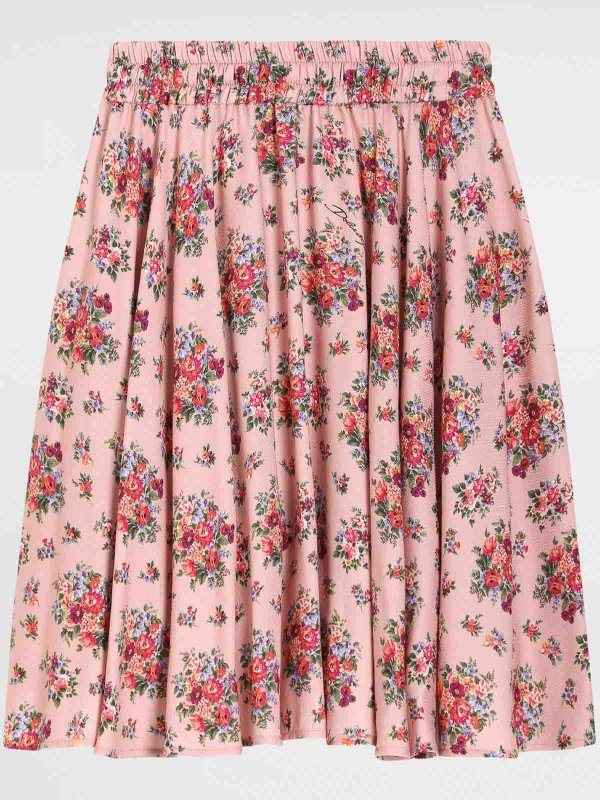 Dolce & Gabbana Jr: ニーレングススカート＆ミディ丈 online - 膝丈/ミディスカート - マルチカラー