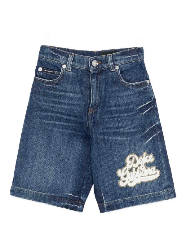 Dolce & Gabbana Jr: トラウザーショーツ - ショートパンツ - マルチカラー