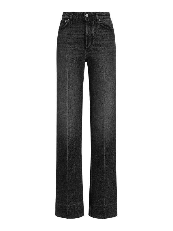 DOLCE & GABBANA: Jeans Rectos - Vaqueros Rectos - Azul