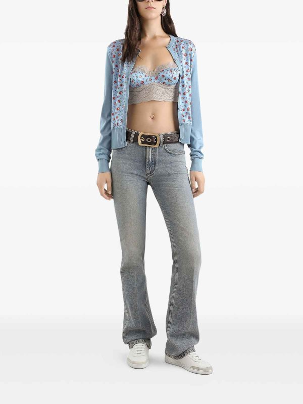 DOLCE & GABBANA: cardigan online - Cardigan Con Twill