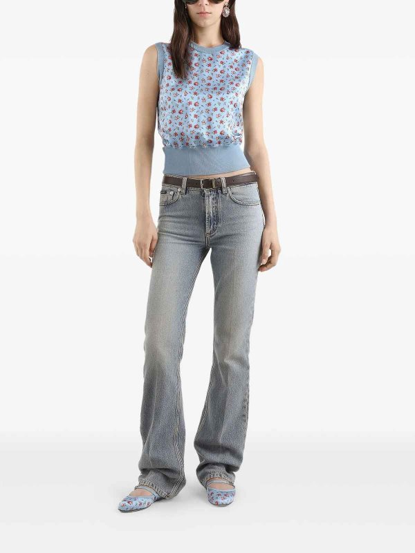 DOLCE & GABBANA: Tops y camisetas sin mangas online - Top - Multicolor