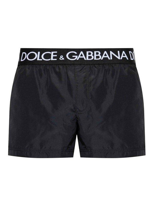 DOLCE & GABBANA: Shorts de bain - Short De Bain - Noir