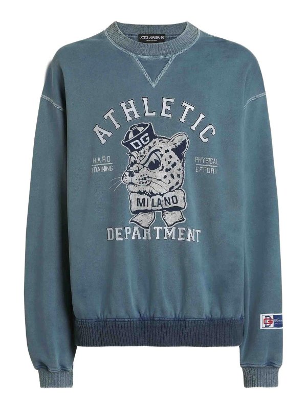 DOLCE & GABBANA: Sweatshirts & Pulls - Sweat-Shirts - Bleu