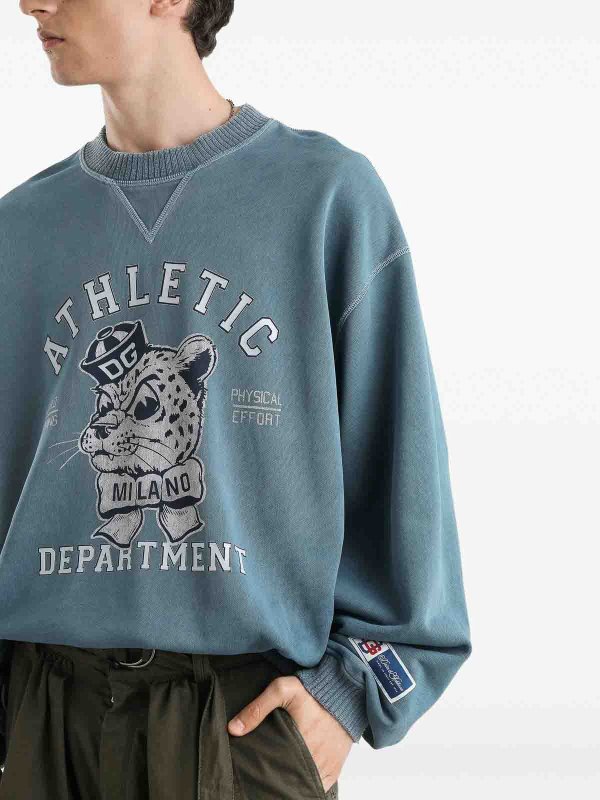 Sweat-Shirts - Bleu shop online: DOLCE & GABBANA