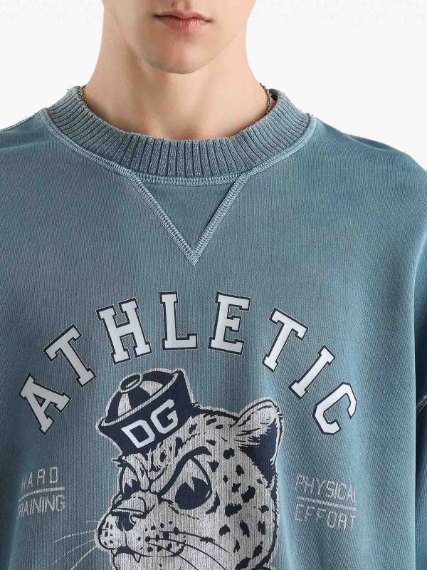 The Best Shops DOLCE & GABBANA: Sweat-Shirts - Bleu