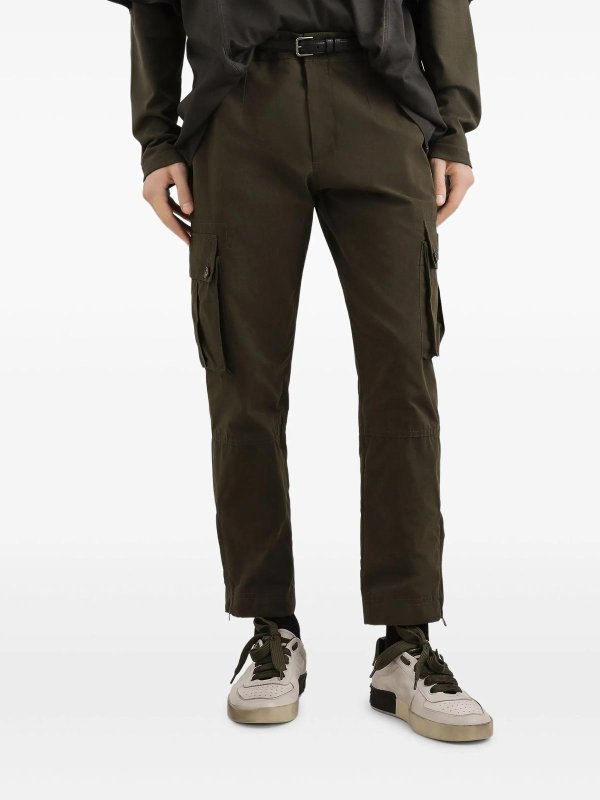 カジュアルパンツ - ダークブラウン shop online: DOLCE & GABBANA