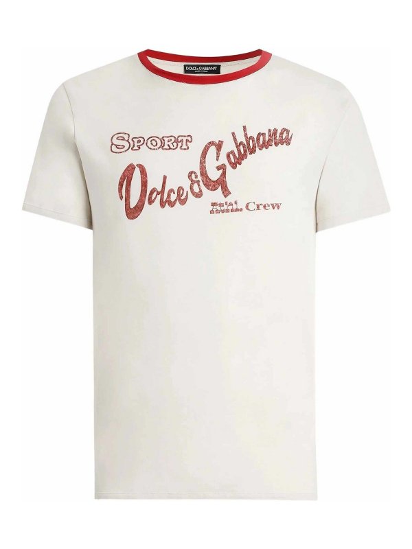 DOLCE & GABBANA: T-shirts - T-Shirt - Blanc