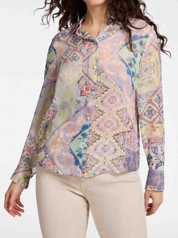 ELENA MIRO`: シャツ online - シャツ - ライトパープル