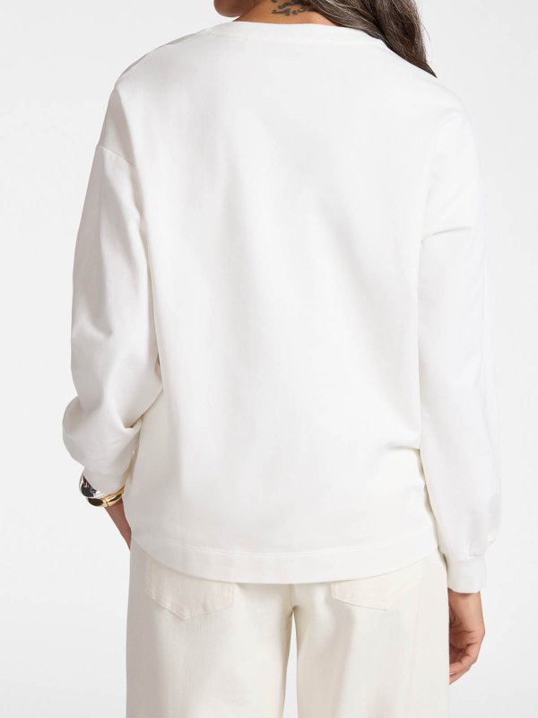 The Best Shops ELENA MIRO`: Sudaderas y suéteres - Sudadera - Crema