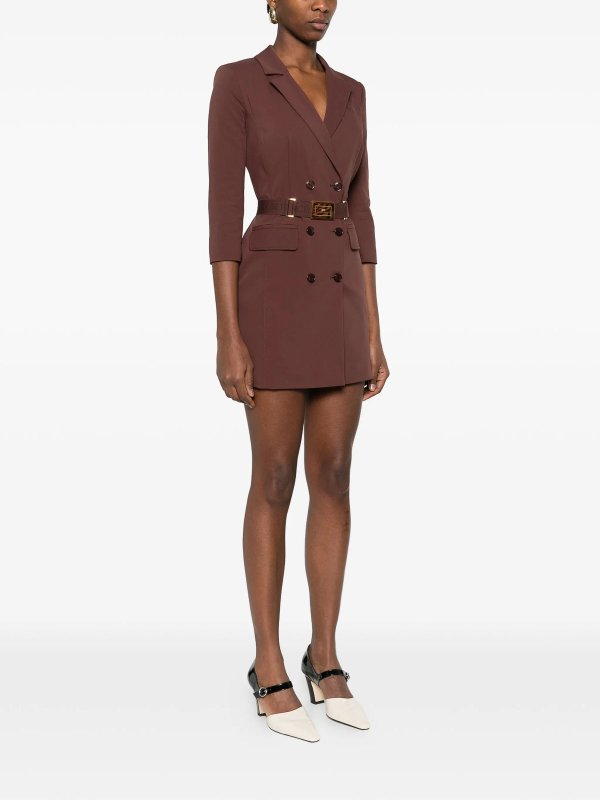 The Best Shops ELISABETTA FRANCHI: Robes courtes - Robe Courte - Marron