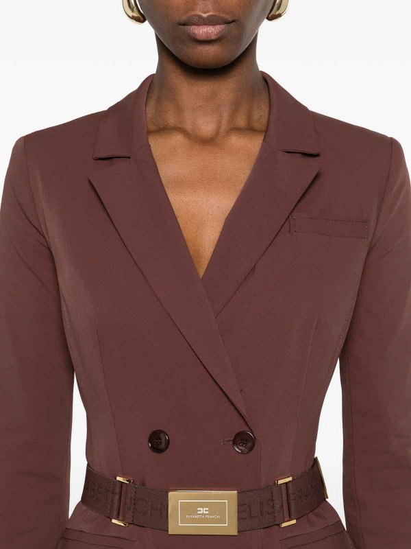 ELISABETTA FRANCHI buy online Robe Courte - Marron