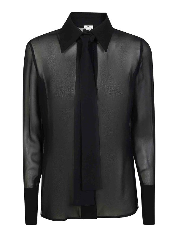 ELISABETTA FRANCHI: Camisas - Camisa - Negro